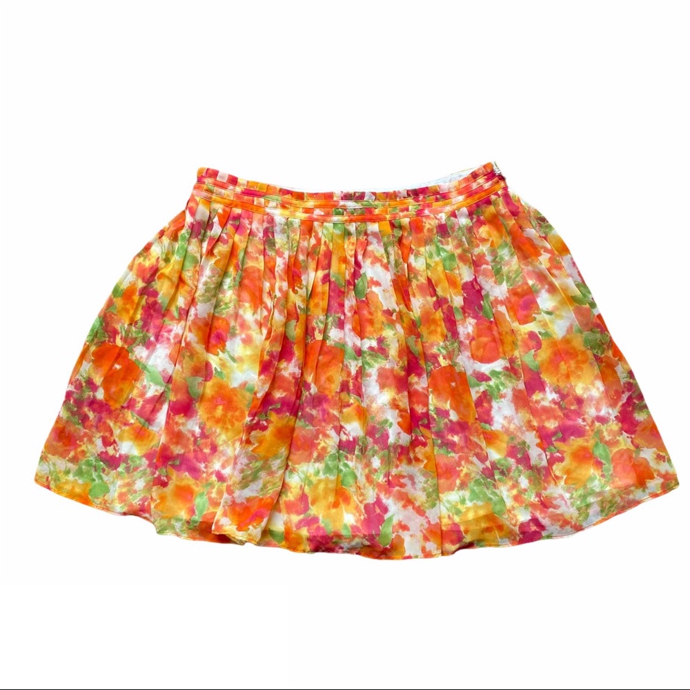 Forever 21 Short Skirt Spring Summer floral lightweight sz 8 Festival